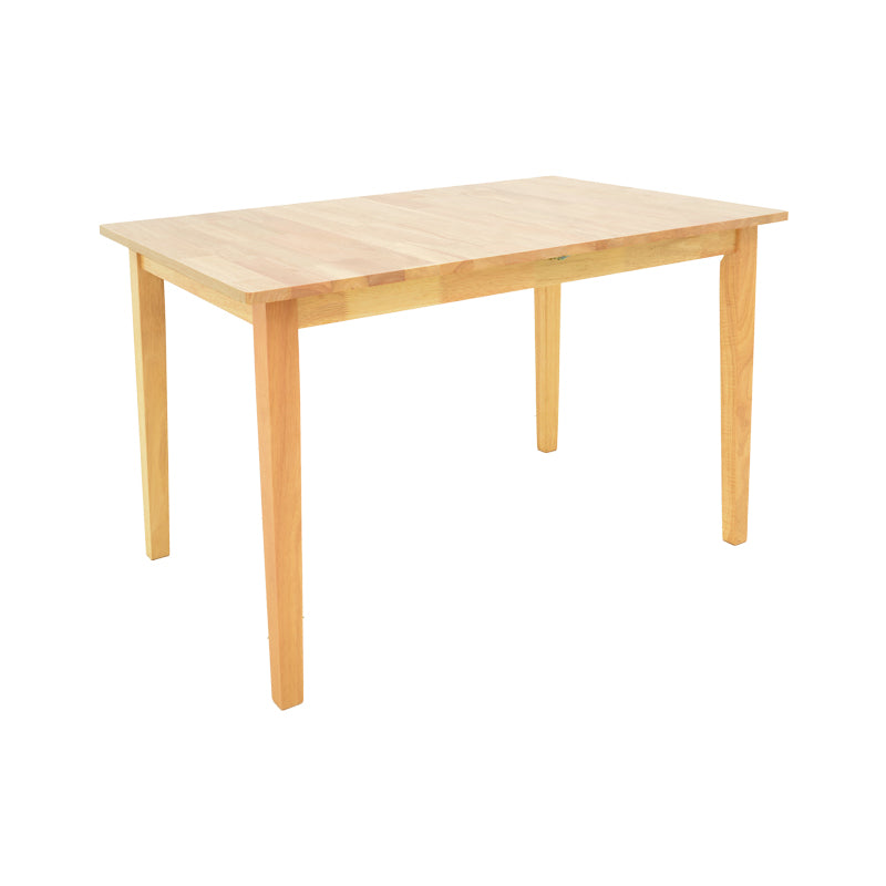 Модерна, естетска и уникатна трпезариска маса на расклопување Extendable Table Selain од масивно дрво во природна нијанса со зајакнат паметен механизам и стабилна архитектура