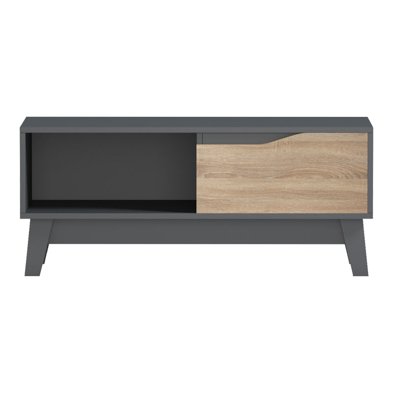 Модерна клуб масичка Aura во комбинација на антрацит и сонома боја 90x45x38.5cm