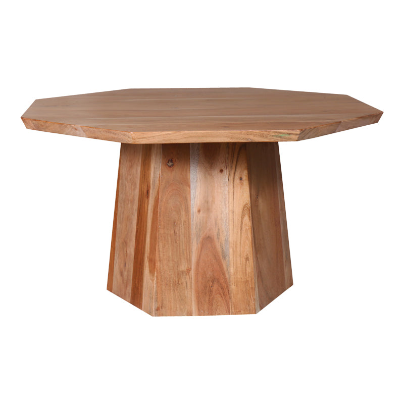 Модерна луксузна тркаталезна клуб маса Coffee table Xenoax изработена од масивно акација дрво со автентични природни годови и стабилна лоунџ база
