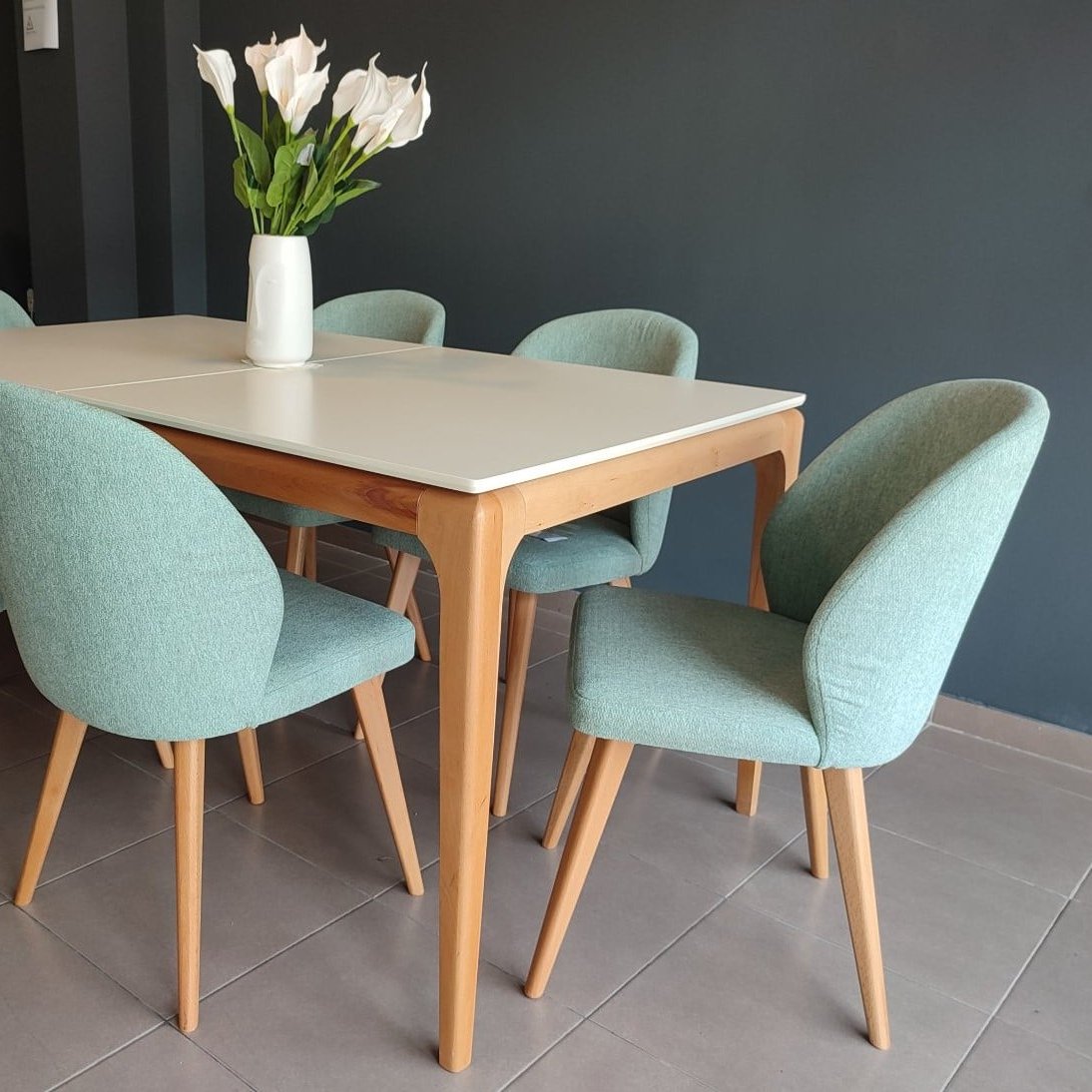 Трпезариска маса Ава / Trpeazriska masa Ava
Dinning Table Ava / Miza jedilna in stoli Ava