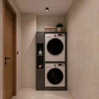 CREMONA Bathroom Cabinet for Washing Machine & Dryer – Anthracite
