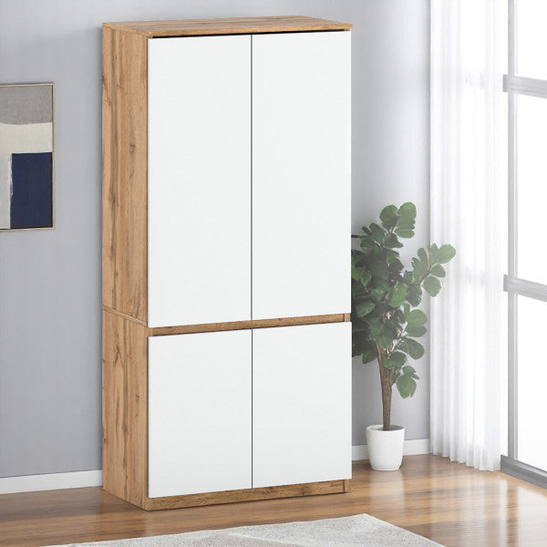 WARDROBE LUNA (SONOMA OAK / WHITE)