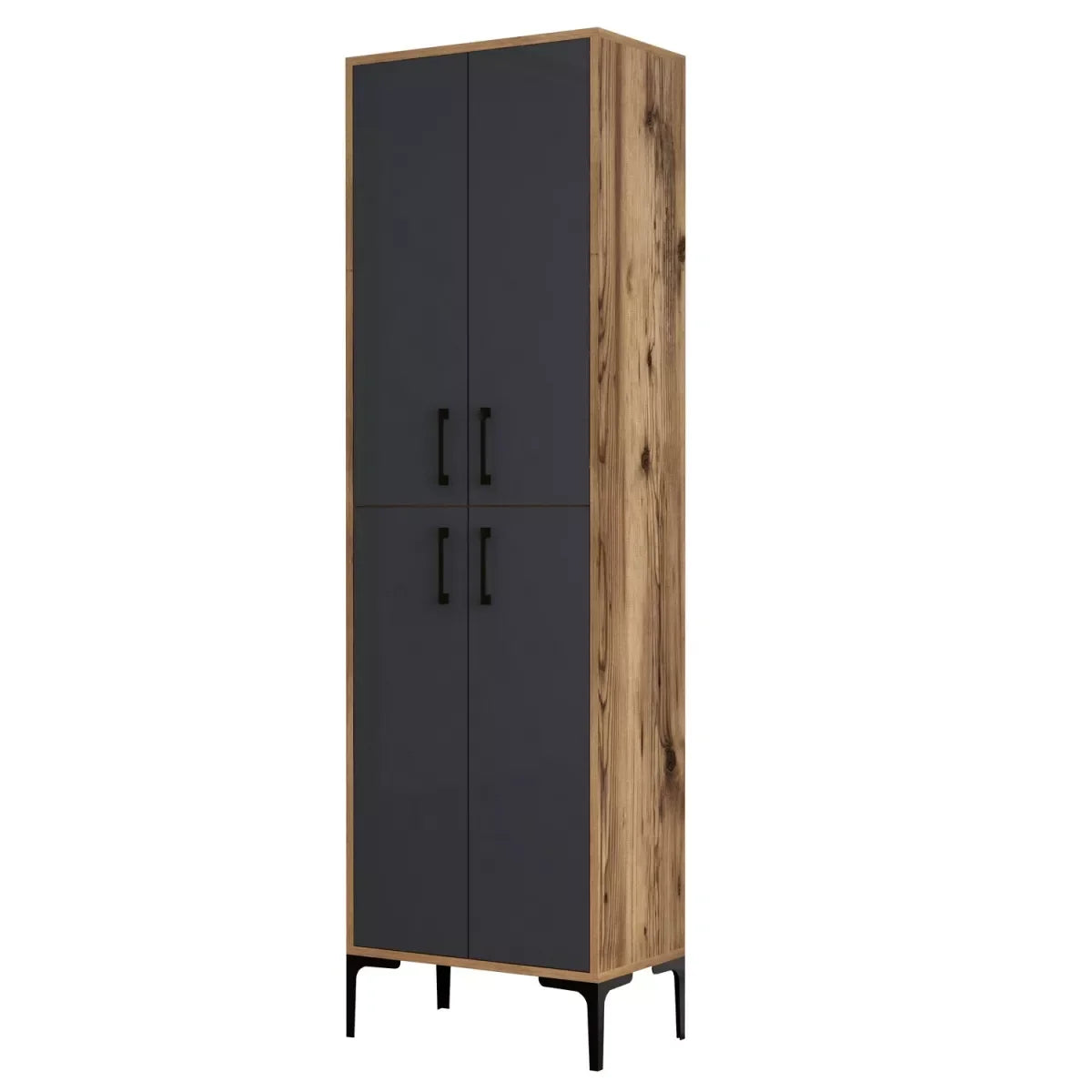 MULTI-PURPOSE CABINET RIVA – ATLANTIC & ANTHRACITE (60 × 200 CM)