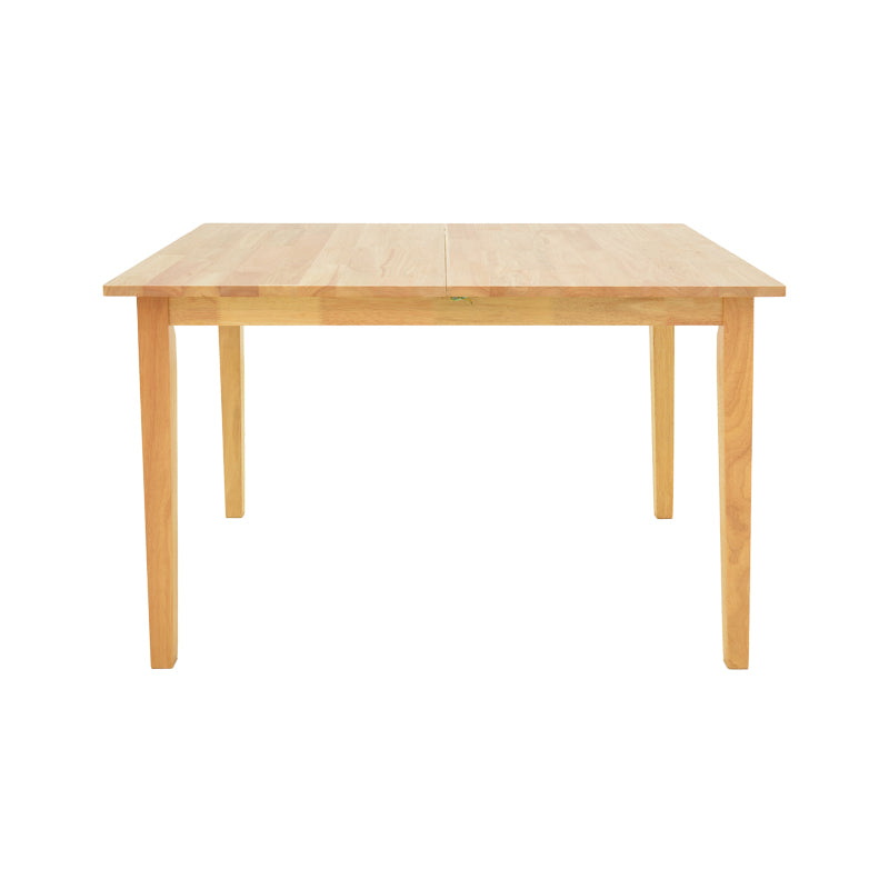 Модерна, естетска и уникатна трпезариска маса на расклопување Extendable Table Selain од масивно дрво во природна нијанса со зајакнат паметен механизам и стабилна архитектура