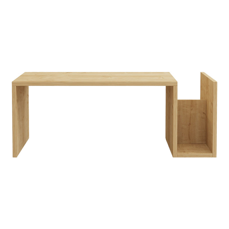 Модерна правоаголна ниска клуб маса Coffee table Xenet со софистицирана површина и истакнати шари на премиум топол даб
