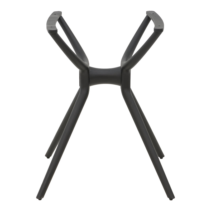 Модерна минималистичка квадратна маса Table Xenus изработена од екстремно цврст и долговечен црн полипропилен со стабилни ногарки и моноблок структура
