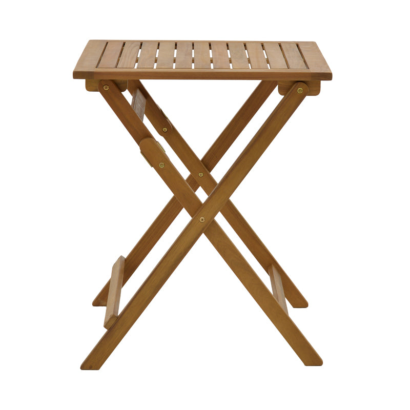 Модерна, естетска и уникатна квадратна преклопна маса Foldable table Quay изработена од масивно природно акација дрво со паметна кохезивна лоунџ структура