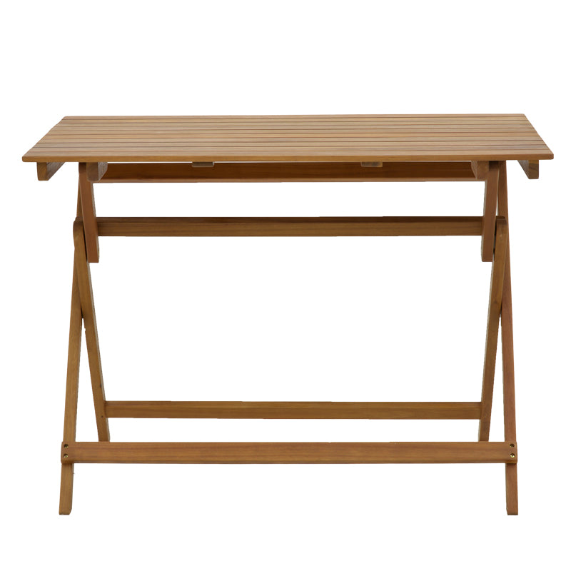 Модерна, естетска и уникатна дрвена преклопна маса Foldable table Quartz изработена од масивно природно акација дрво со зајакната кохезивна лоунџ структура