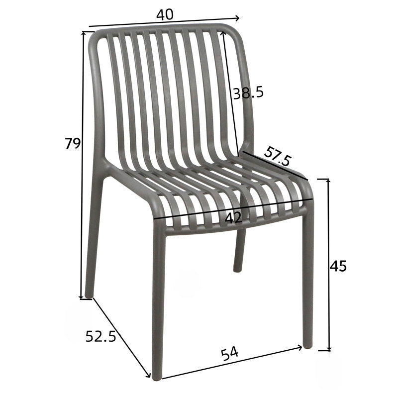 Модерна минималистичка трпезариска столица Chair Xenun изработена од екстремно цврст и долговечен полипропилен во отмена темно зелена мат нијанса