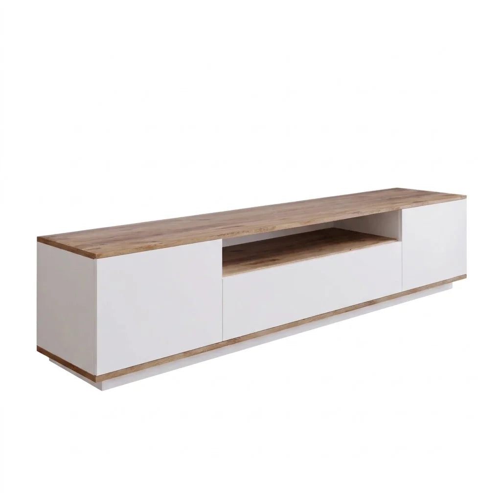 TV STAND AURA XL – SONOMA & WHITE – 180cm