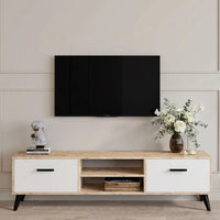 SYMMETRIC GENOVA TV STAND – ATLANTIC / WHITE (160 CM)