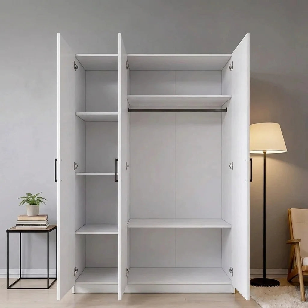 BRINDISI THREE-DOOR WARDROBE – WHITE